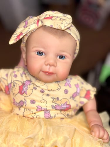 Customer photo review of Lifelike Reborn Baby Doll: 20" Weighted Newborn Girl or Boy