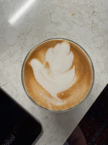 Customer photo review of FLUR Latte Glasses