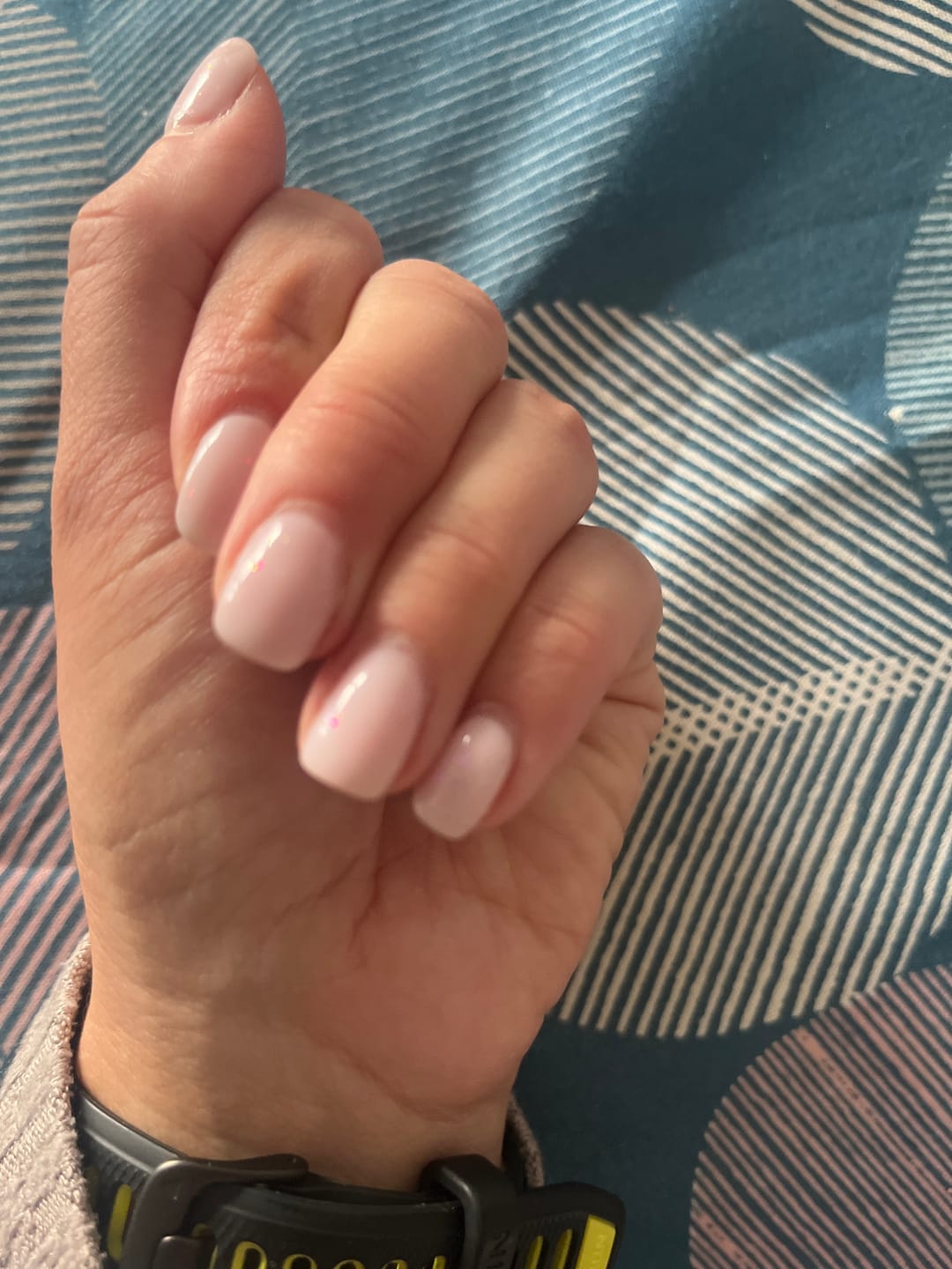Customer photo review of Semilac 002 Delicate French UV Gel Polish