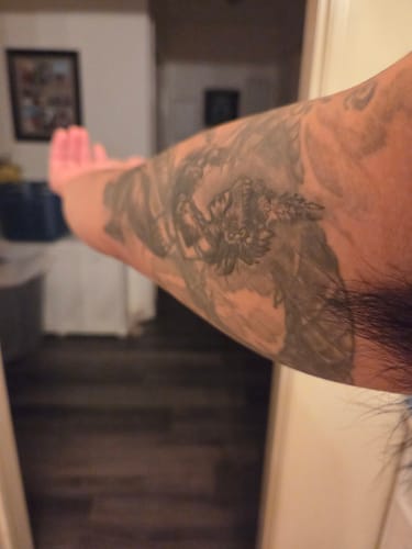 Customer photo review of Signature Tattoo Numbing Cream 1 TUBE