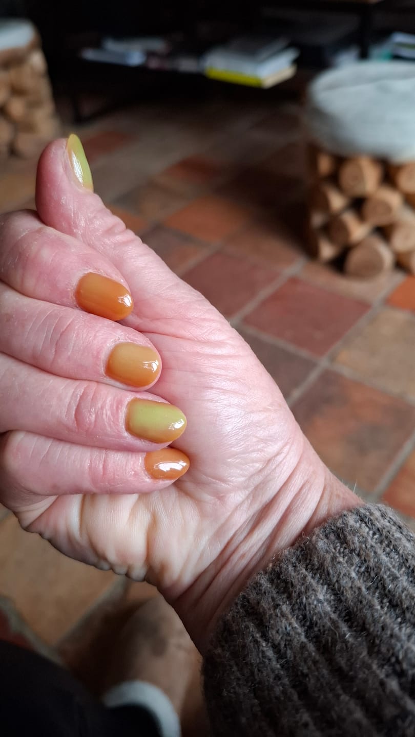 Customer photo review of Limited Edition 7 - Changing Leaves Dipping Powder