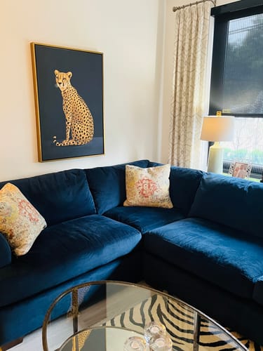 Customer photo review of Yellow Cheetah No2 Print
