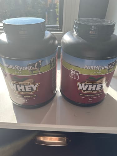 Customer photo review of Whey Protein Isolate Chocolate