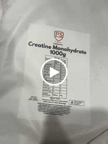 Customer video review of Micronised Creatine Monohydrate