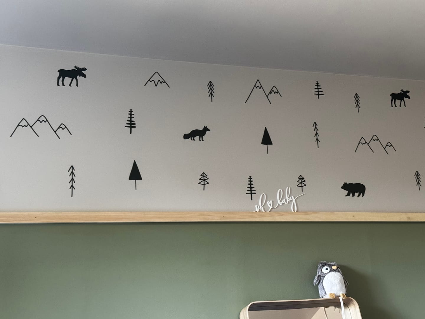 Customer photo review of Wilderness Wall Decals