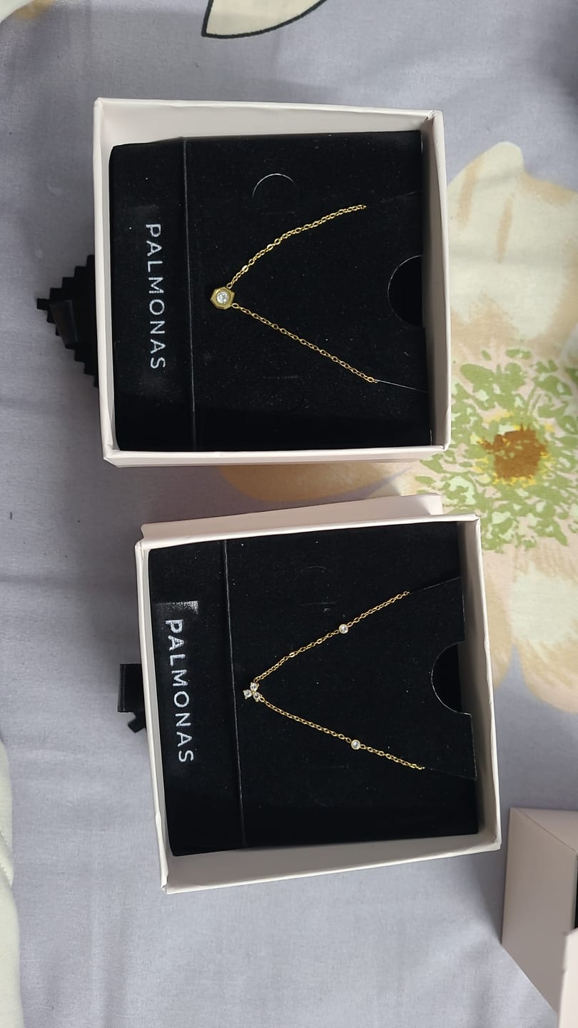 Customer photo review of Trio of Twinkle Necklace