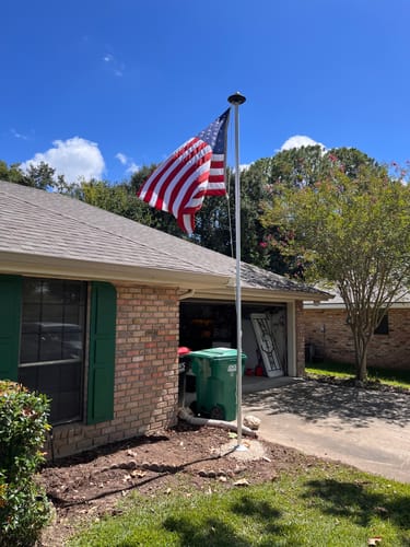Customer photo review of Standard-Duty Home Flagpole