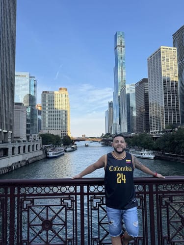 Customer photo review of Colombia Heritage Custom Basketball Jersey