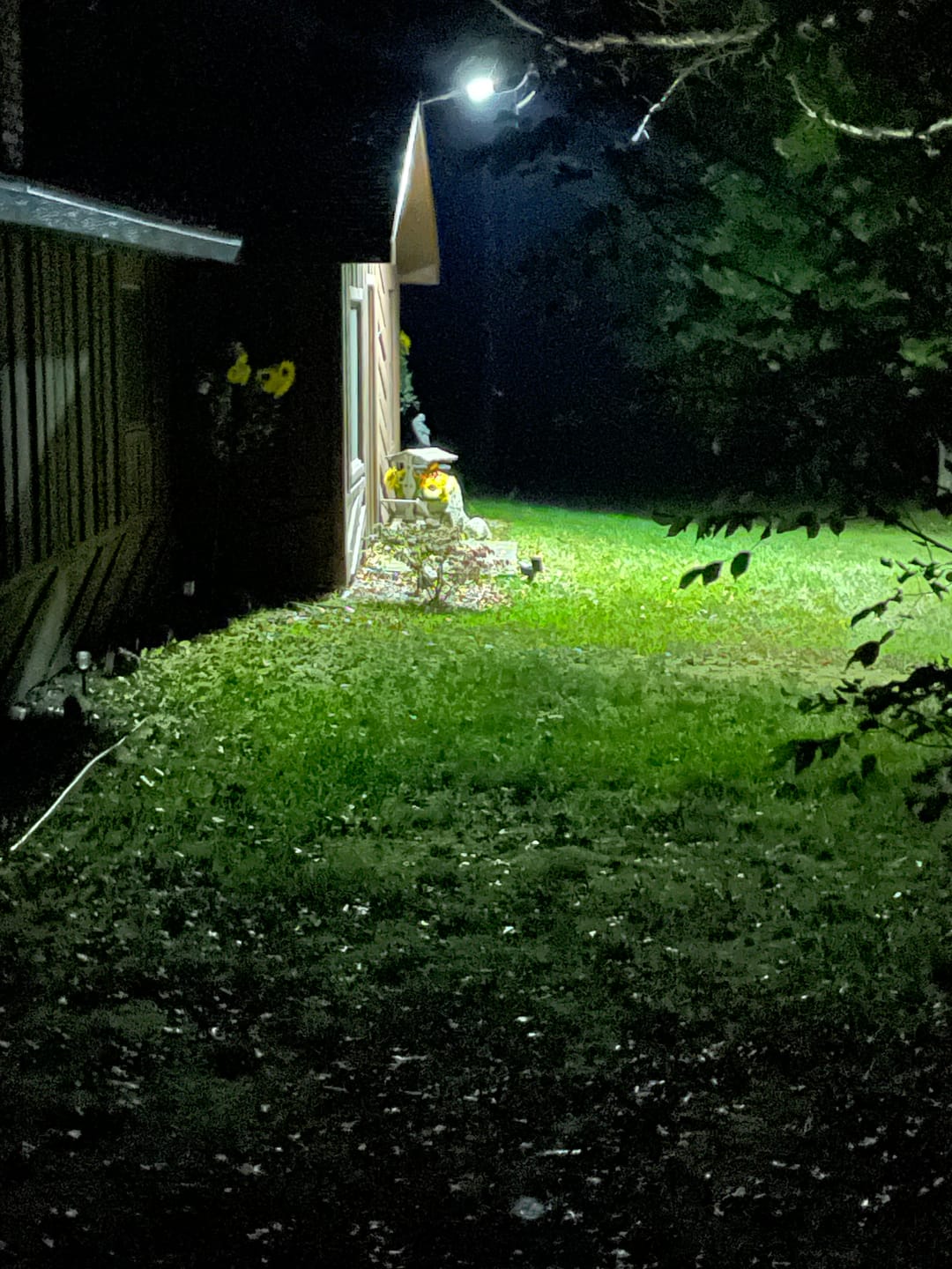 Customer photo review of 4 pack 200W solar street lights 20000 lumens