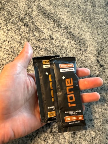 Customer photo review of VARIETY PACK - 100mg Caffeine - SuperCharged Honey (20-Pack)