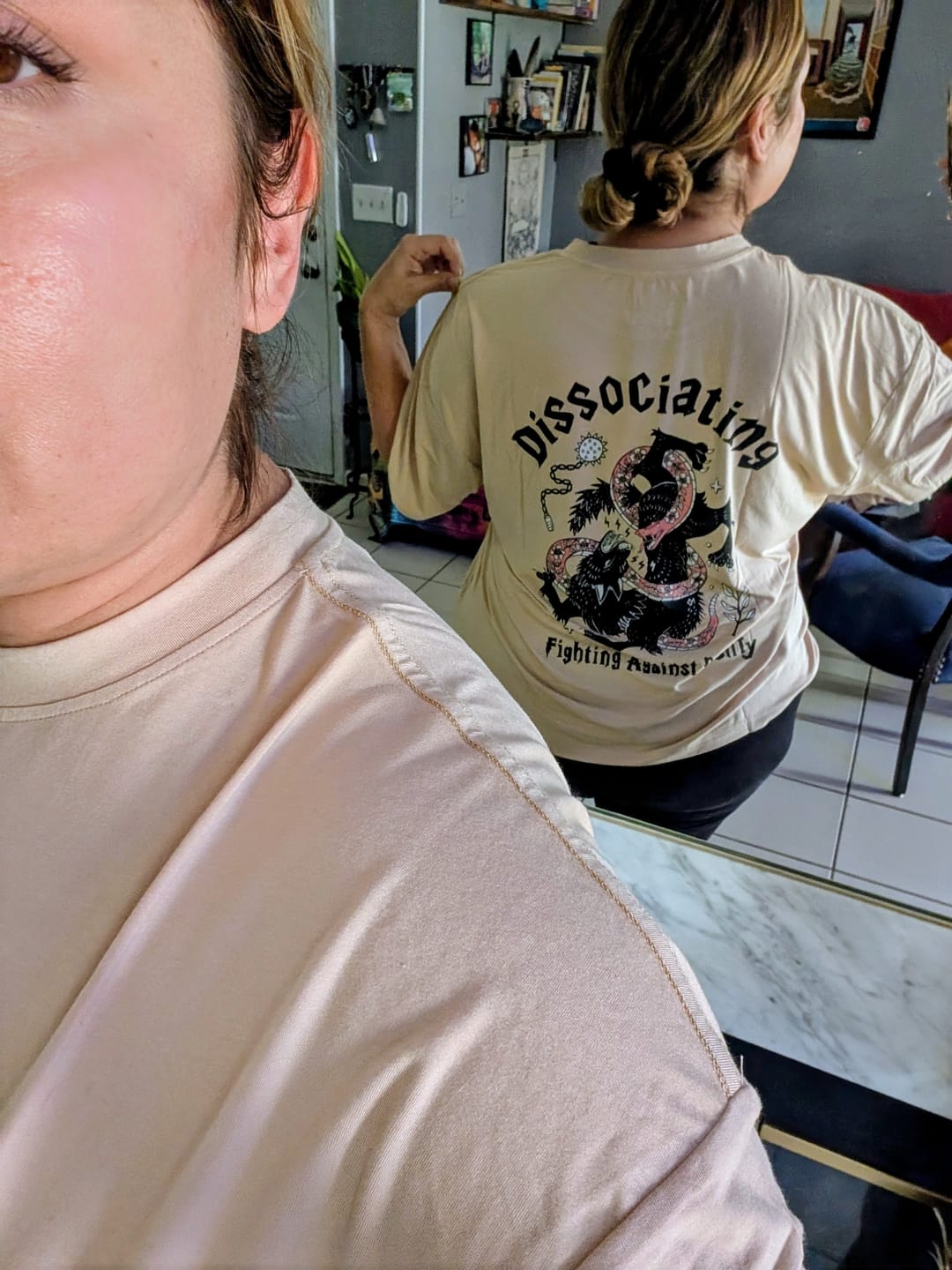 Customer photo review of Dissociating Modal T-Shirt