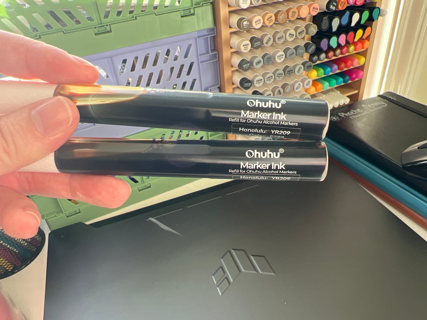 Customer photo review of Ohuhu Marker Ink E47 / E288 / YR209 Refill for Alcohol marker