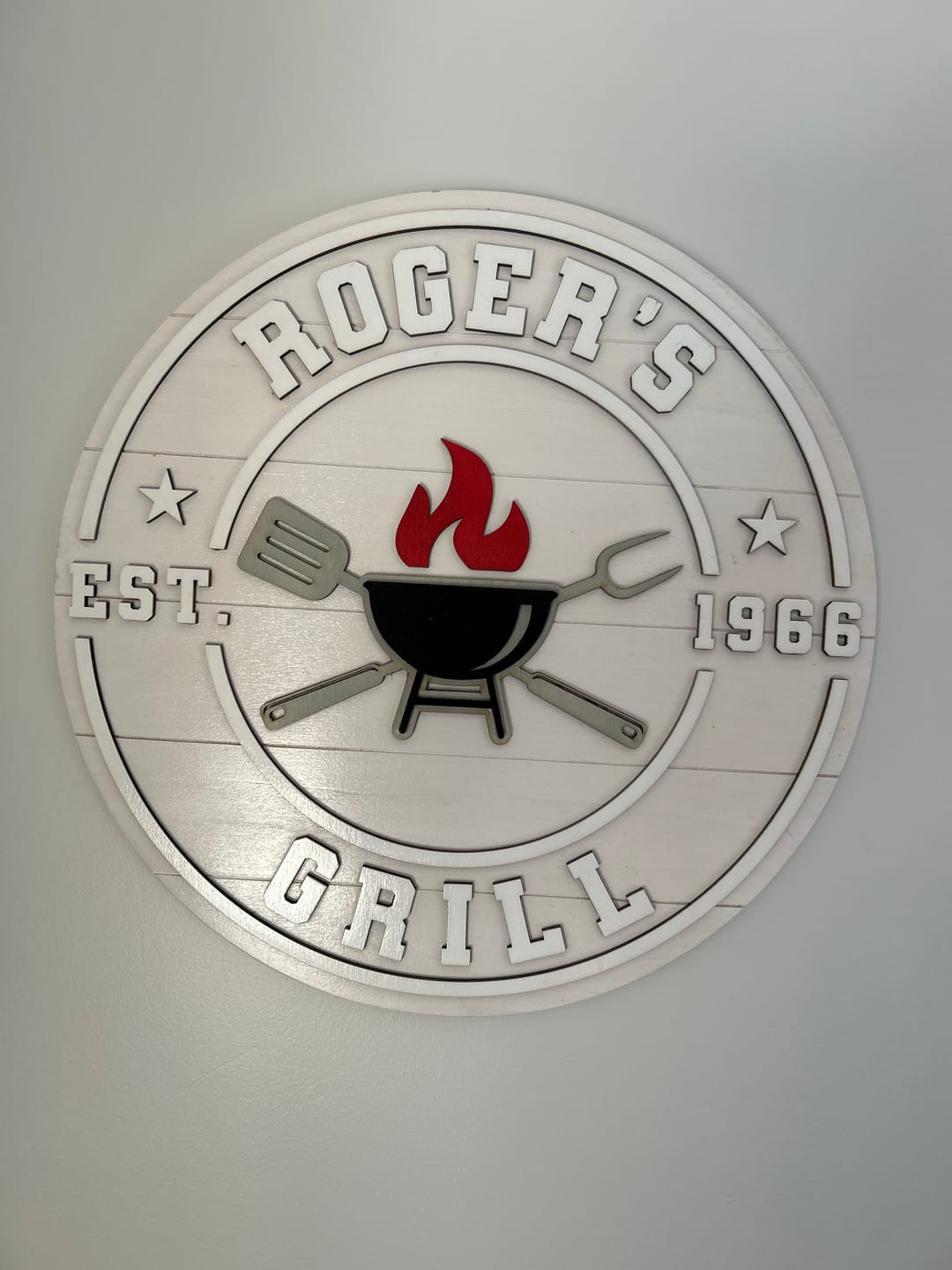 Customer photo review of Rounded Grill Sign