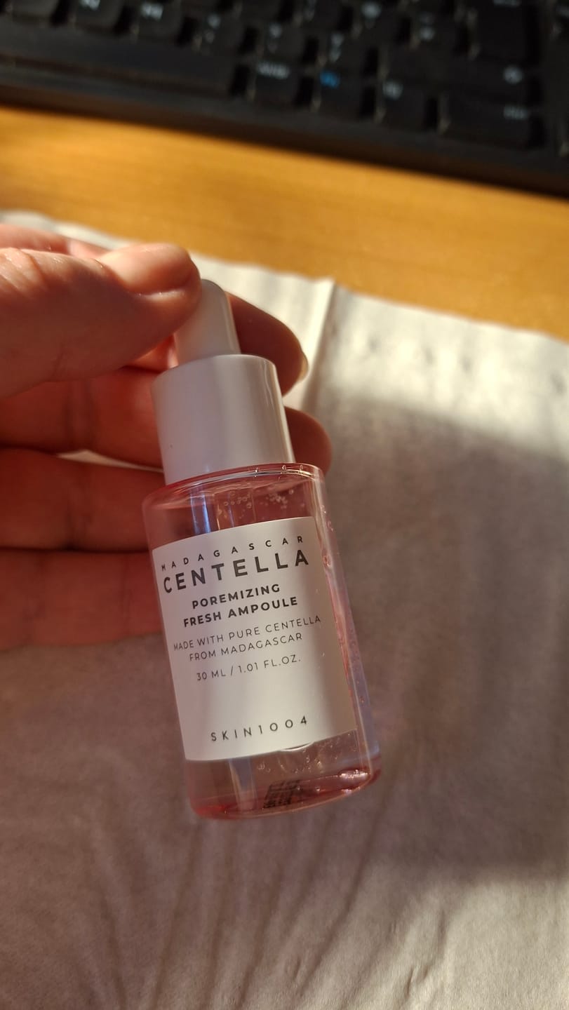 Customer photo review of Sebumu regulējoša ampula SKIN1004 Madagascar Centella Poremizing Fresh Ampoule