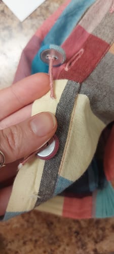 Customer photo review of SARA WRAP PANTS | INDIE CHEX