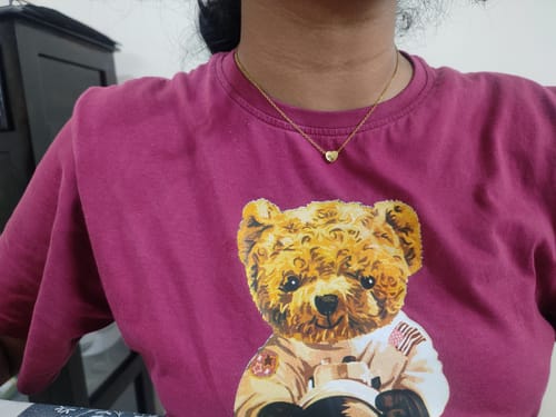 Customer photo review of Paris Heart Necklace