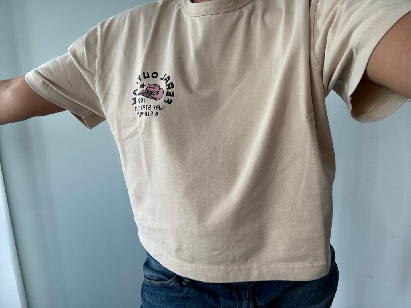 Customer photo review of Gay Station T-Shirt (UFO)