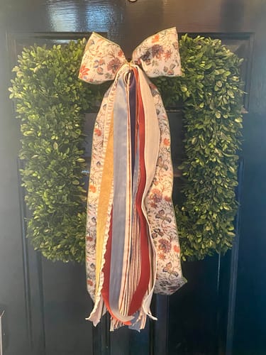 Customer photo review of Forest Tapestry Wreath Ribbon