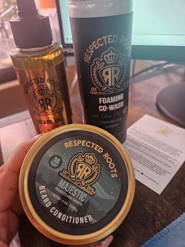 Customer photo review of Beard Care Kit