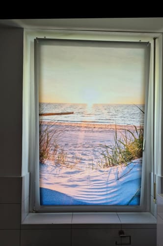 Customer photo review of Foto Rollo Klemmfix "Sonnenuntergang an der Ostsee"