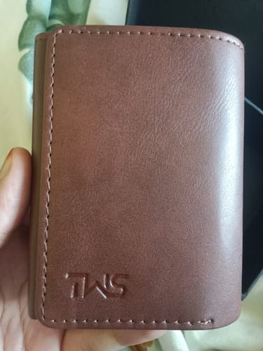 Customer photo review of Maverick RFID Protected Wallet Cardholder - brown