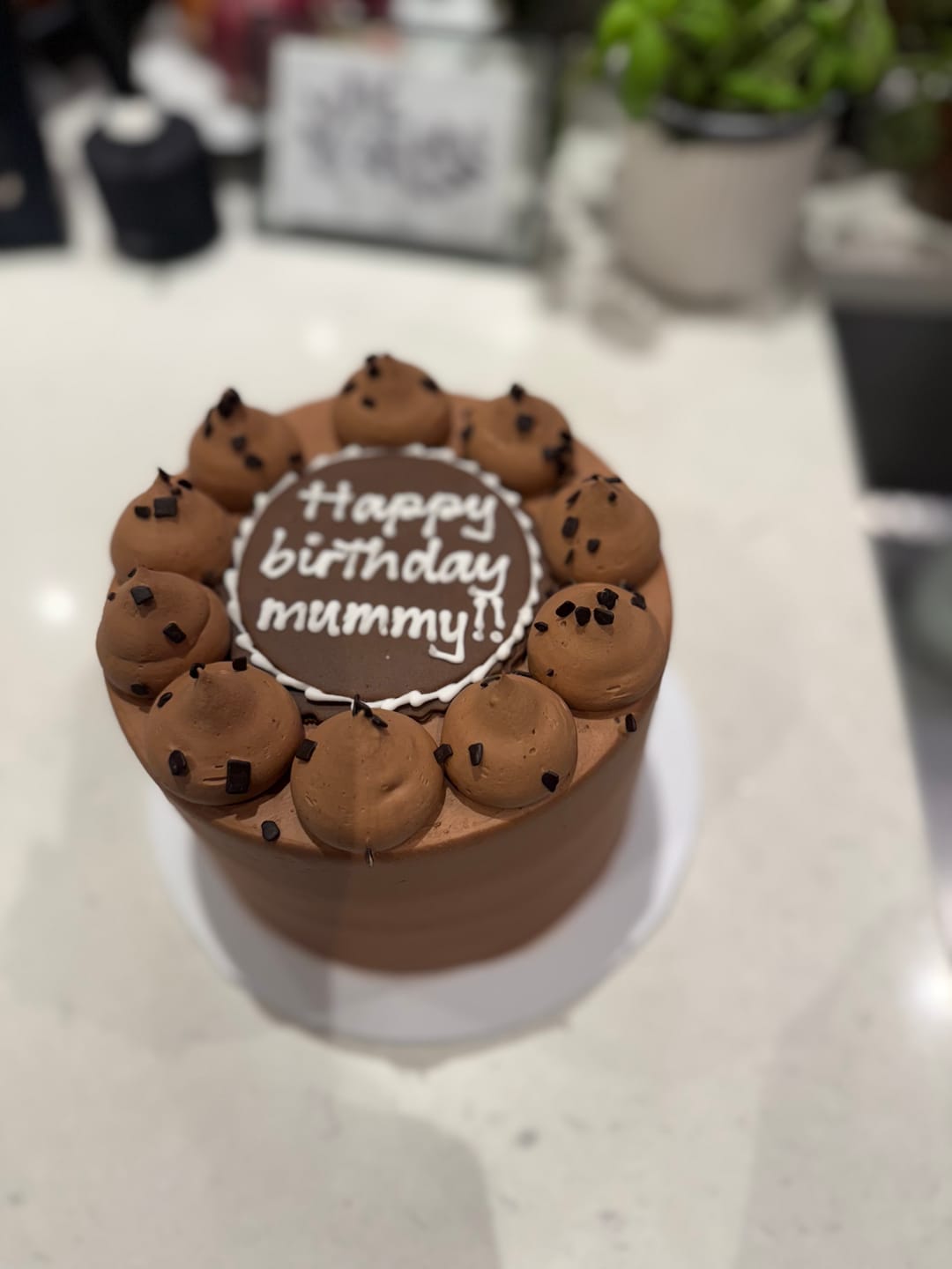 Customer photo review of Classic Chocolate Cake