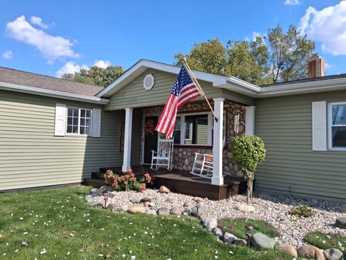 Customer photo review of 3' x 5' American Flag Set