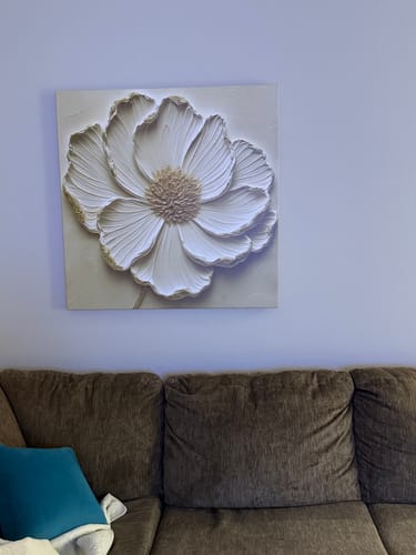 Customer photo review of Modern Abstract Flower Wall Art