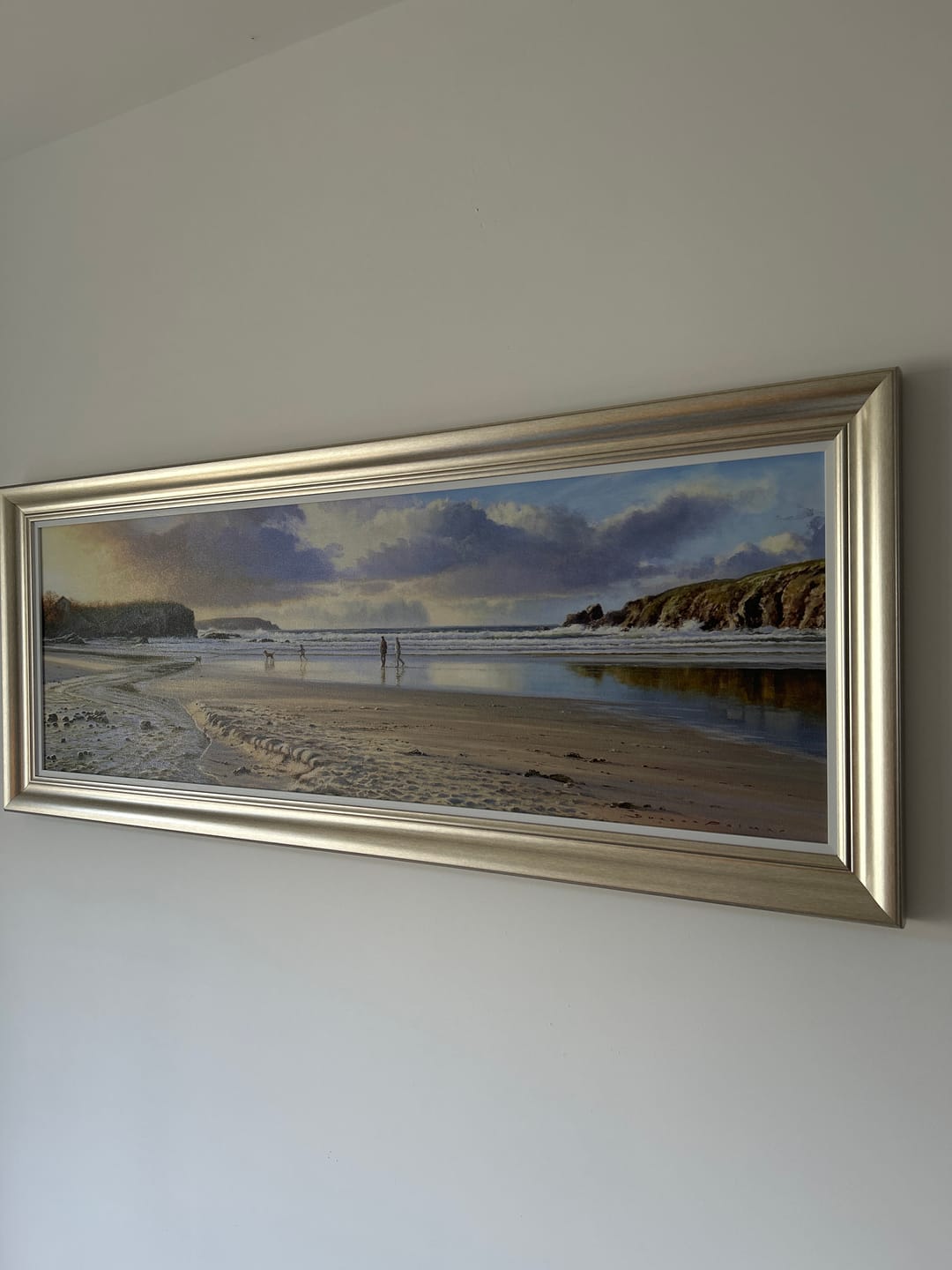 Customer photo review of Walking The Dogs At Polzeath Beach By Duncan Palmar **Free, Next Day Delivery