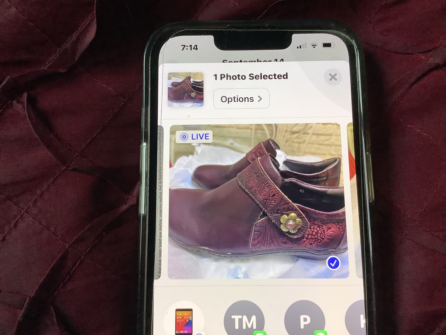 Customer photo review of Vintage Genuine Leather Comfy Flat Shoes