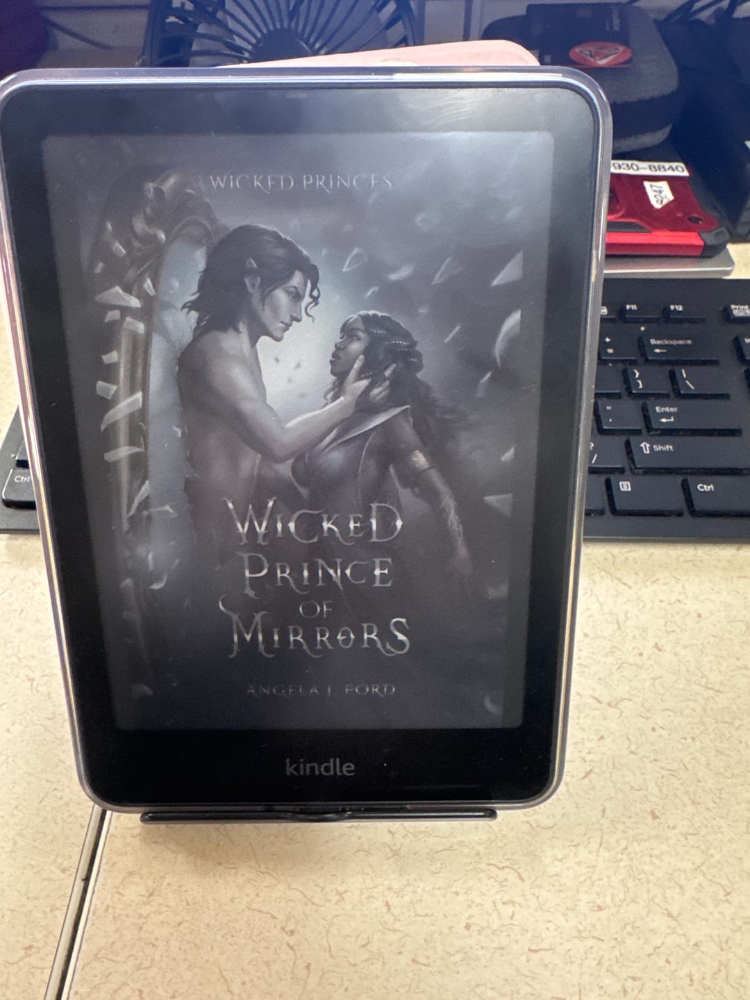 Customer photo review of Wicked Prince of Mirrors: A villain gets the girl romantasy