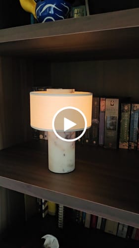 Lydia T. review of (Sample Sale) Auríe Portable Lamp - Calacatta Viola Marble & Linen image 1 out of 1