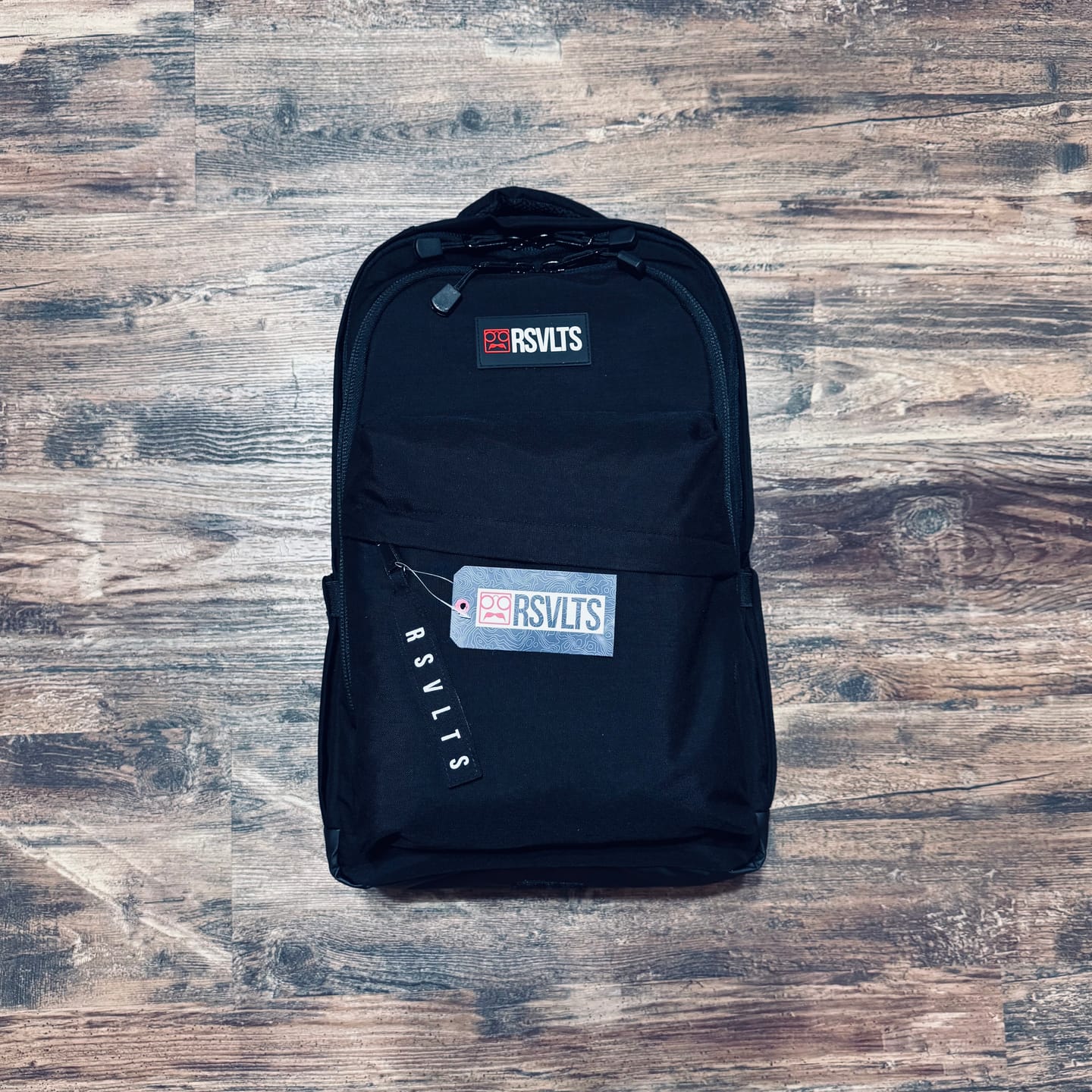 Customer photo review of RSVLTS Black Backpack V1
