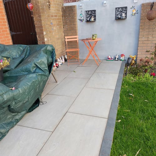Customer photo review of Kandala - Grey Porcelain Paving Tiles - 900 x 600 x 20mm