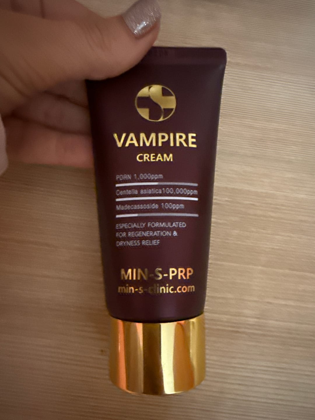 Customer photo review of PDRN Хидратиращ крем за клетъчна регенерация VAMPIRE Cream Poul La Peau
