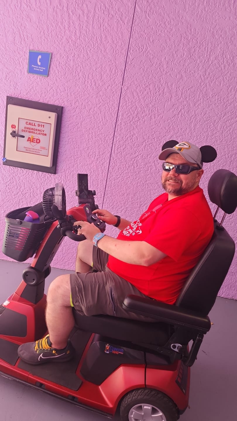 Customer photo review of King Size 500 Pound Capacity 4 Wheel Scooter (3 or more days)