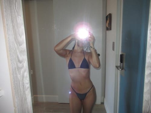 Customer photo review of 008 Micro Bikini Bottoms - Slate Gray