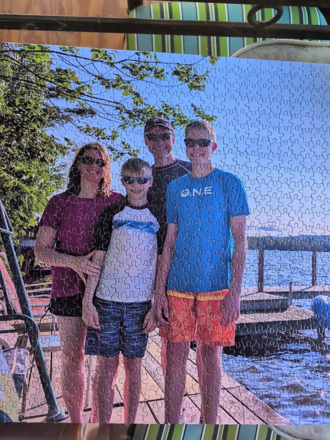 Customer photo review of Custom jigsaw puzzle