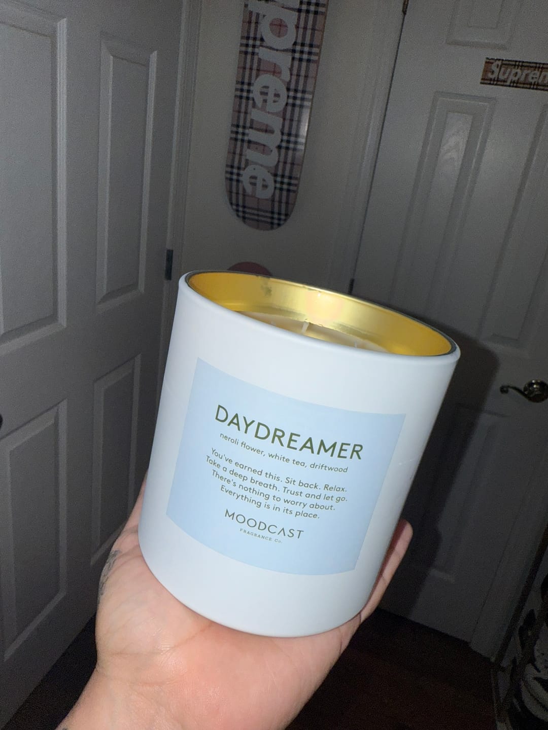 Customer photo review of Daydreamer - 3-Wick Candle