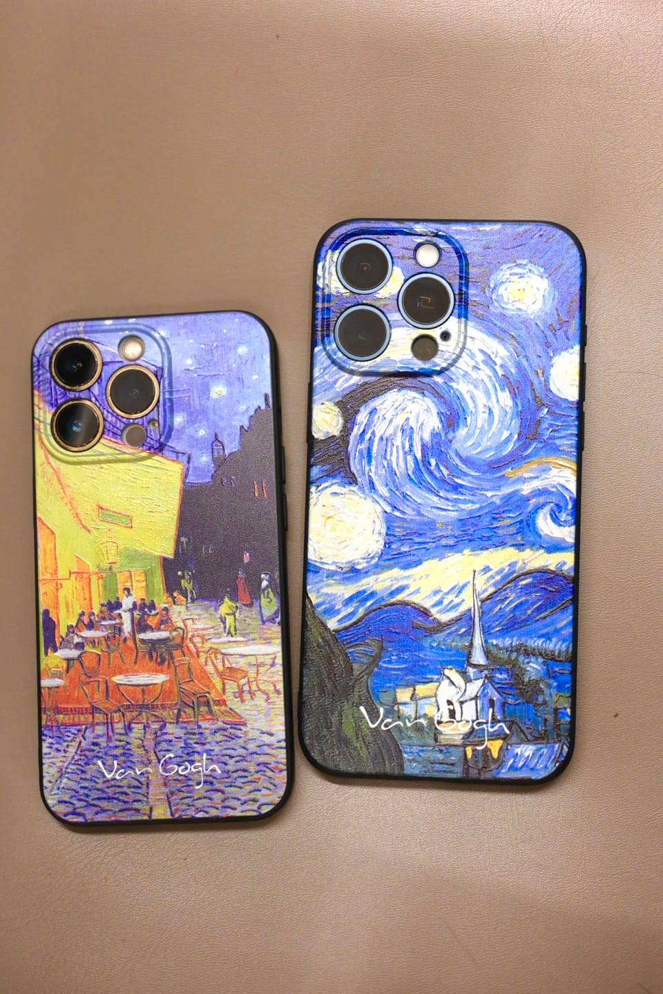 Customer photo review of Van gogh embossed iPhone cases