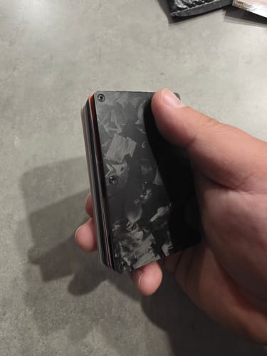 Customer photo review of ISWT FORGED CARBON WALLET