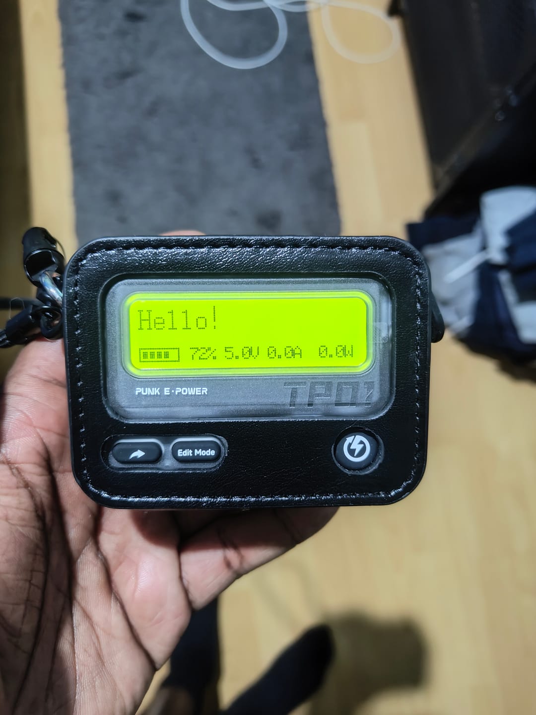 Customer photo review of Trozk Leather Case for Beeper Power Bank