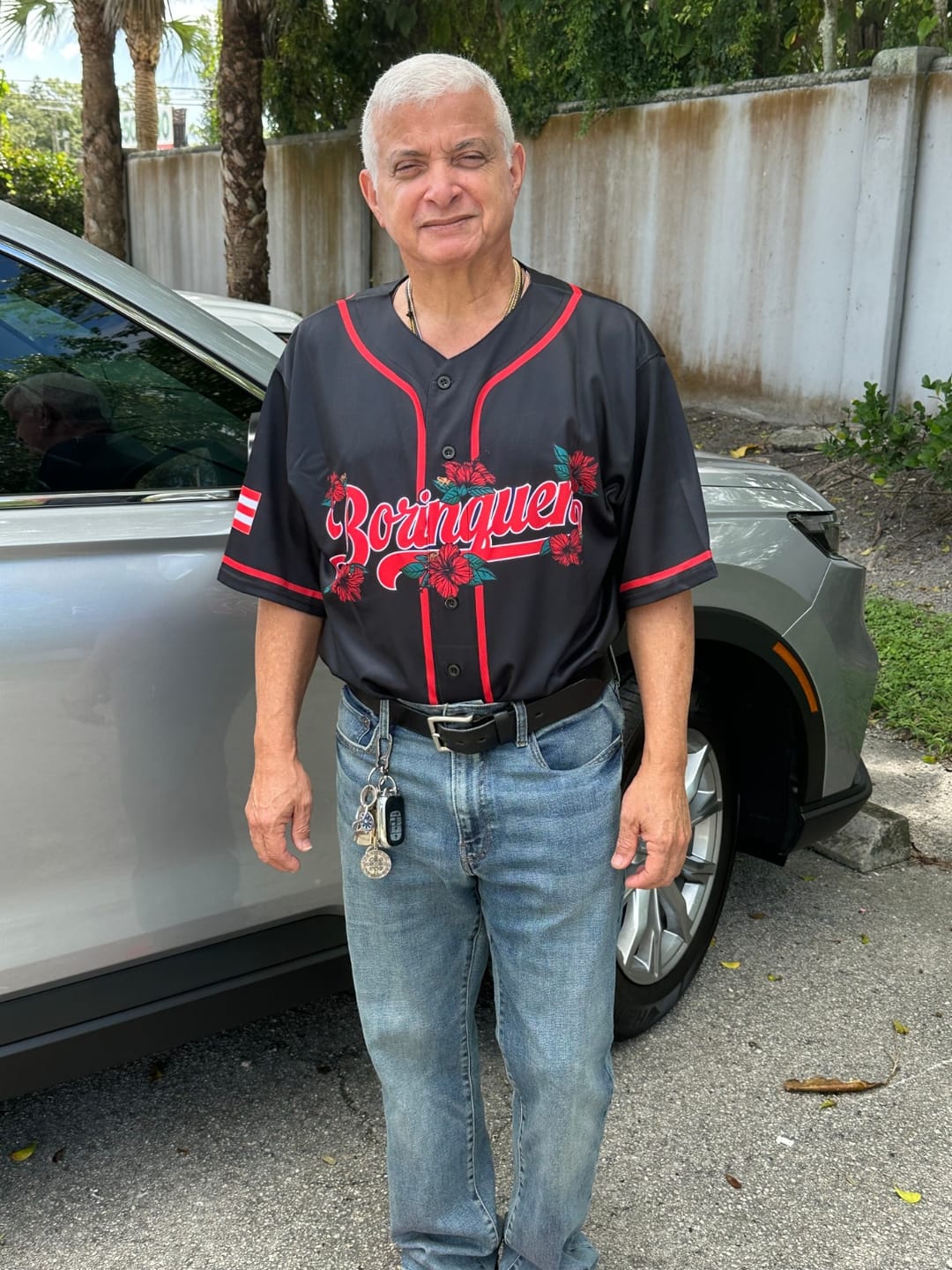 Customer photo review of Puerto Rico 'Flor de Maga' Baseball Jersey