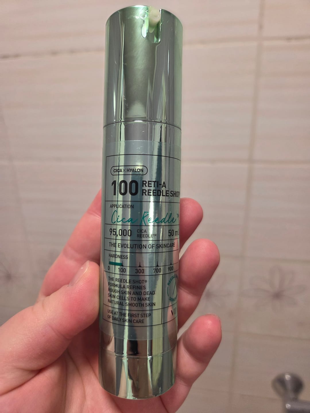 Customer photo review of Serums-būsteris ar mikroadatām un retinolu VT Cosmetics Reti-A Reedle Shot 100