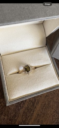 Customer photo review of Bluebird™ Tourmaline & Diamond Ring in 9ct Yellow Gold