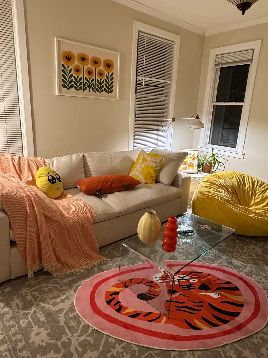 Customer photo review of Oval Tiger Area Rug by Lu Yang