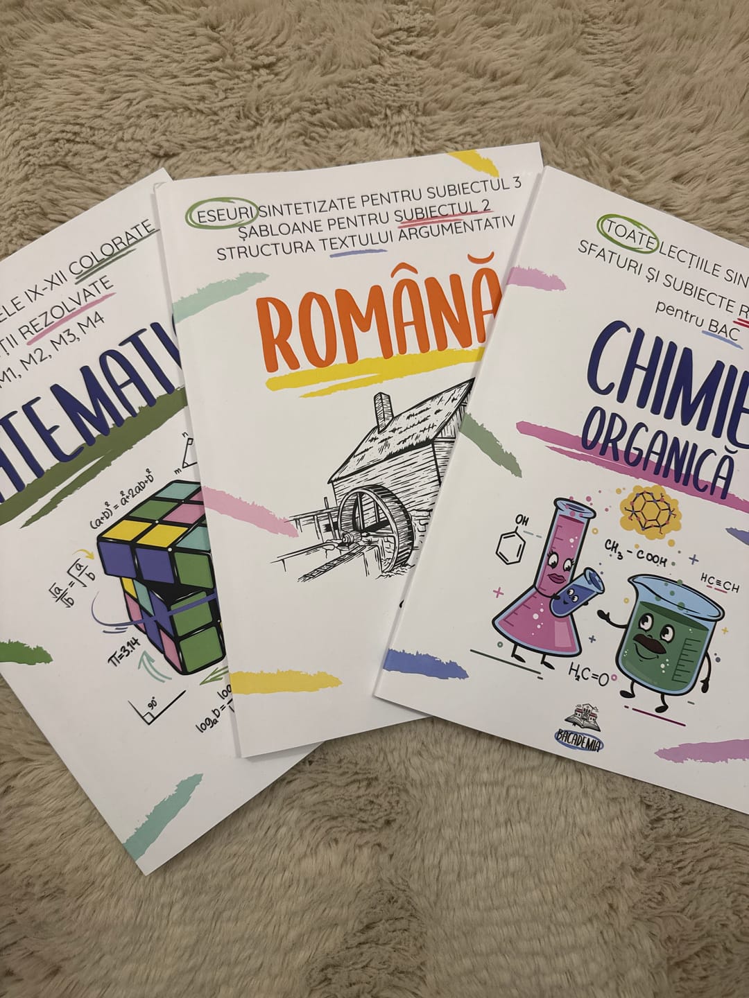 Customer photo review of Pachet Bacalaureat (Română + Matematică + Chimie Organică) Bacademia