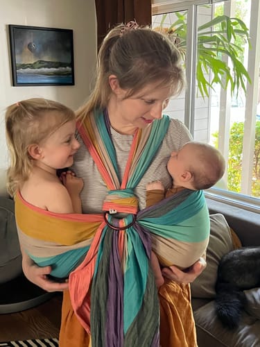 Customer photo review of Pastels Woven Wrap by LennyLamb