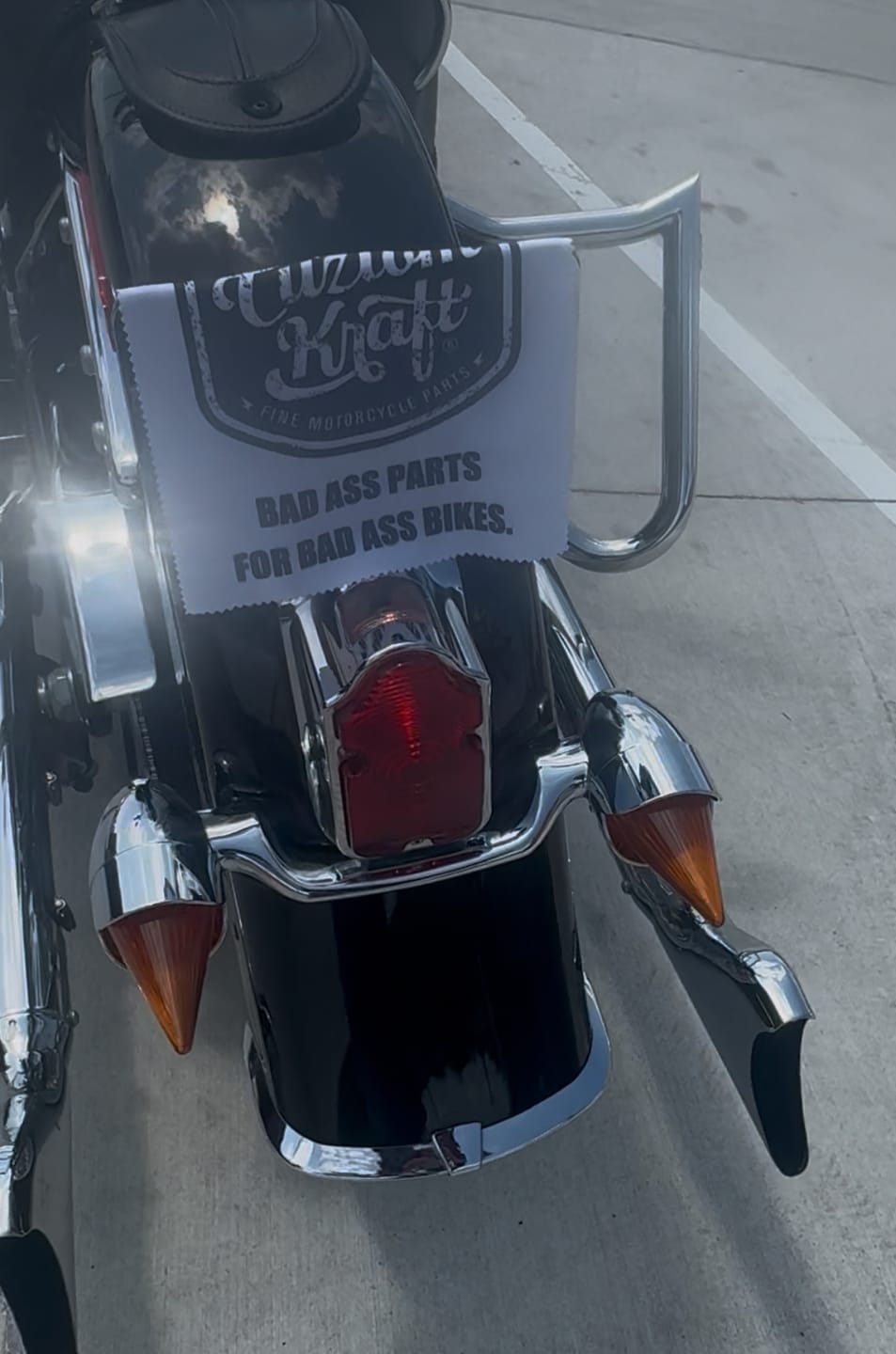 Customer photo review of Harley Davidson Clip in Lenses - Afterburner / Chrome / Amber
