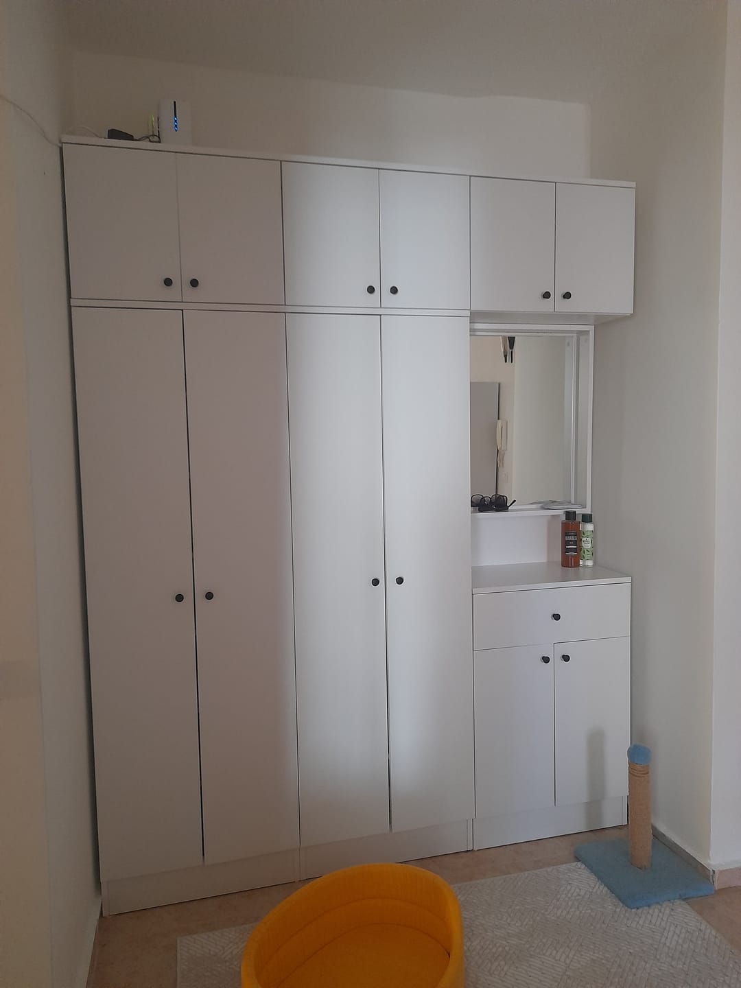 Customer photo review of Rani EA142 Portmanto Çekmeceli Aynalı Askılı Ayakkabılık Vestiyer Beyaz